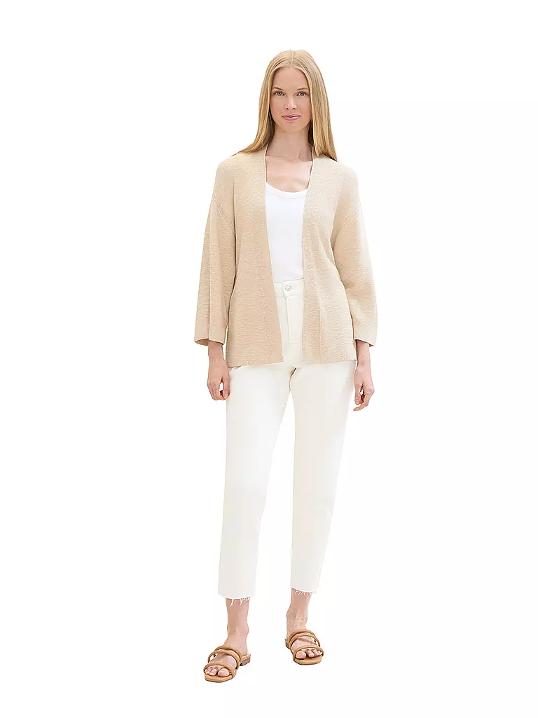 TOM TAILOR Strickjacke  beige