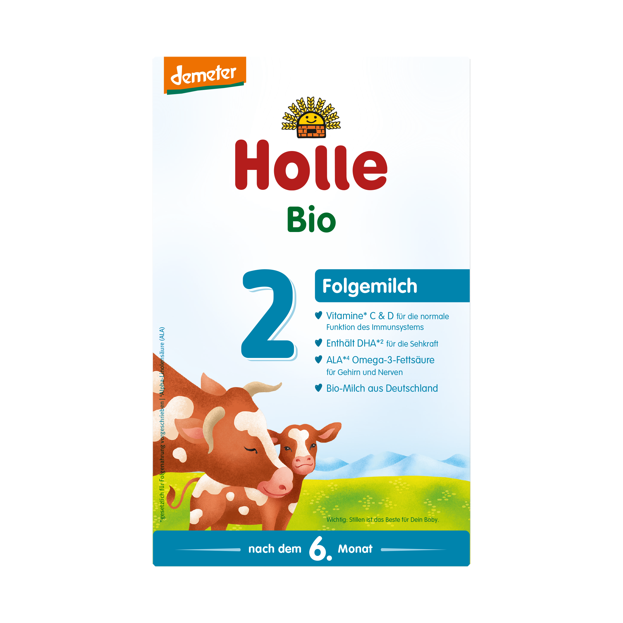 HOLLE Bio-Folgemilch 2 Plv 600 g