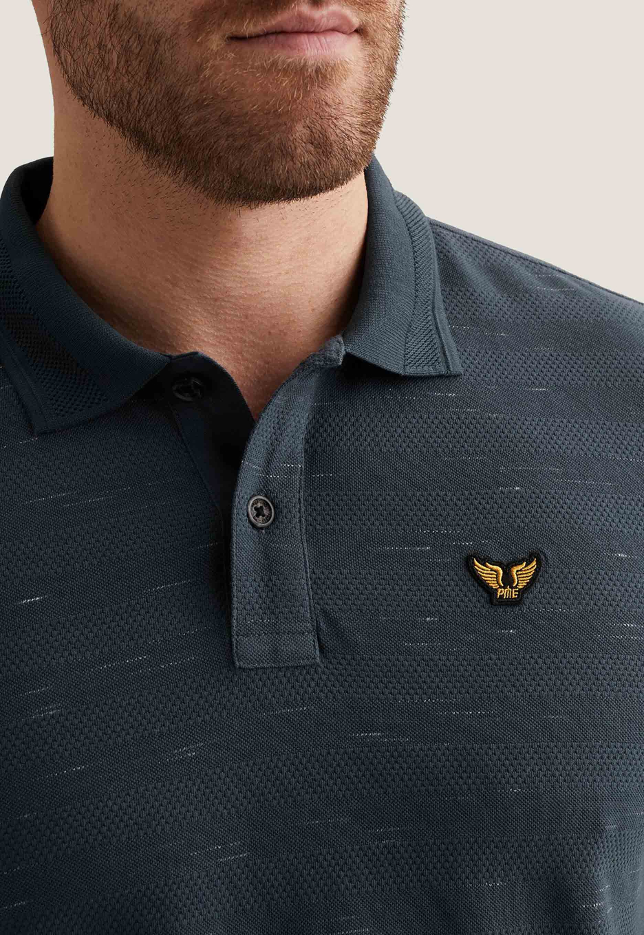 PME Legend Striped Piqué Polo