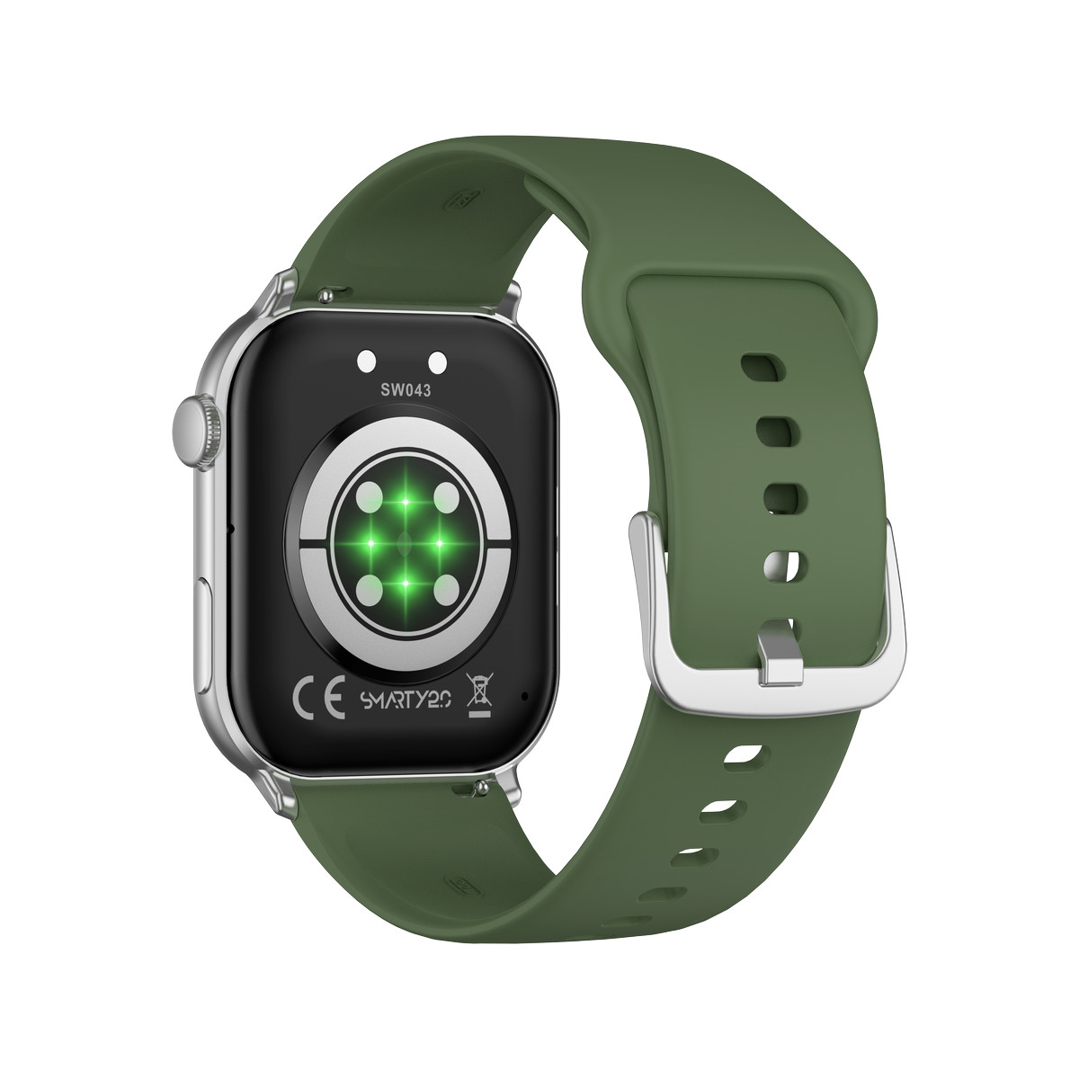 Montre SMARTY 2.0 training mixte connecté métal noir bracelet silicone