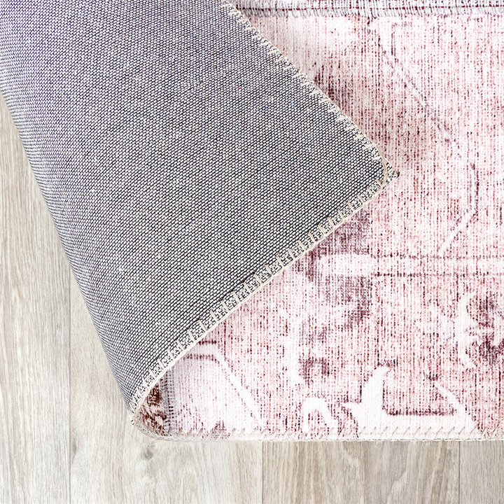 Patchwork vloerkleed - Lago Rood/Roze | Hoge kwaliteit