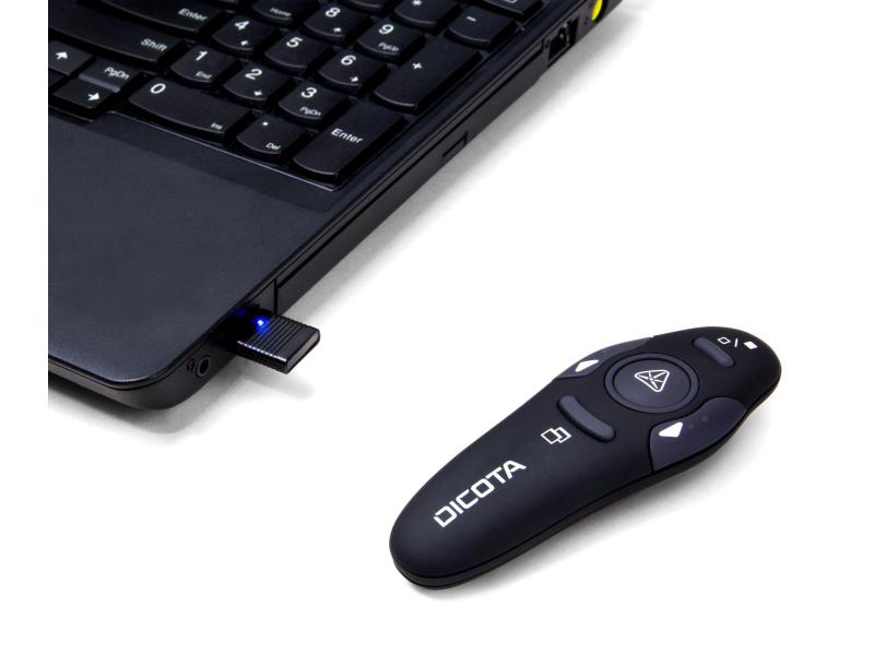 DICOTA Presenter Pin Point Kabelloser Presenter mit integriertem Laserpointer