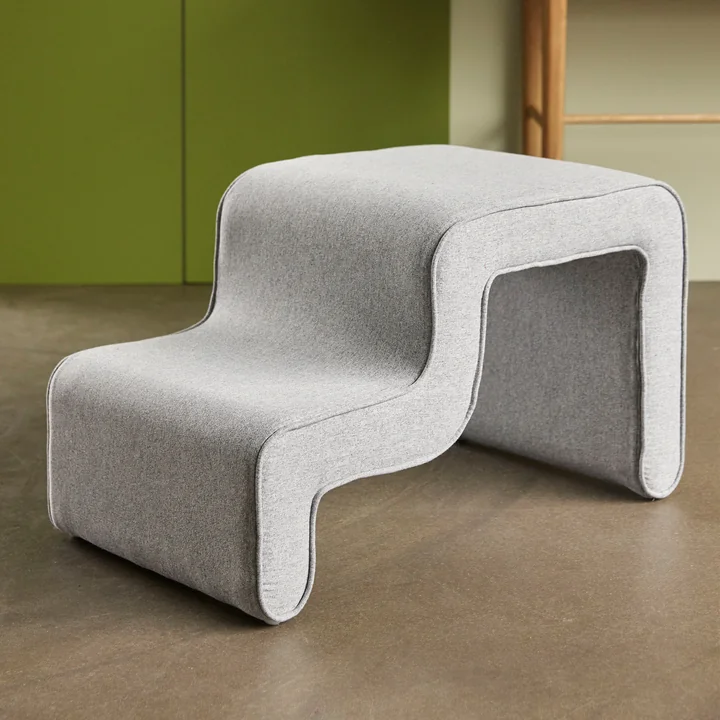 Hübsch Interior - Stufenpouf, grau