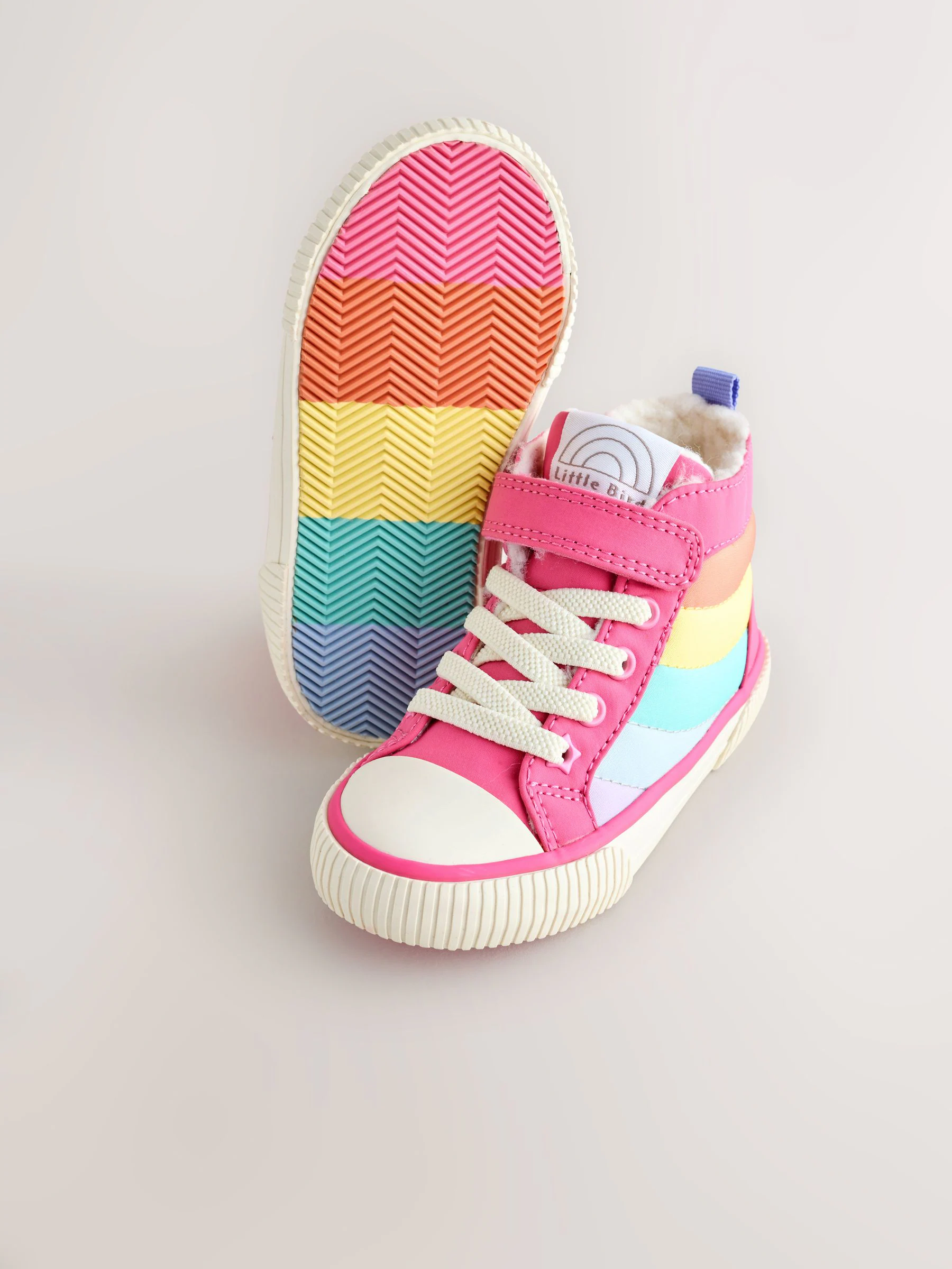 Little Bird by Jools Oliver Padded Hi-Top Trainers