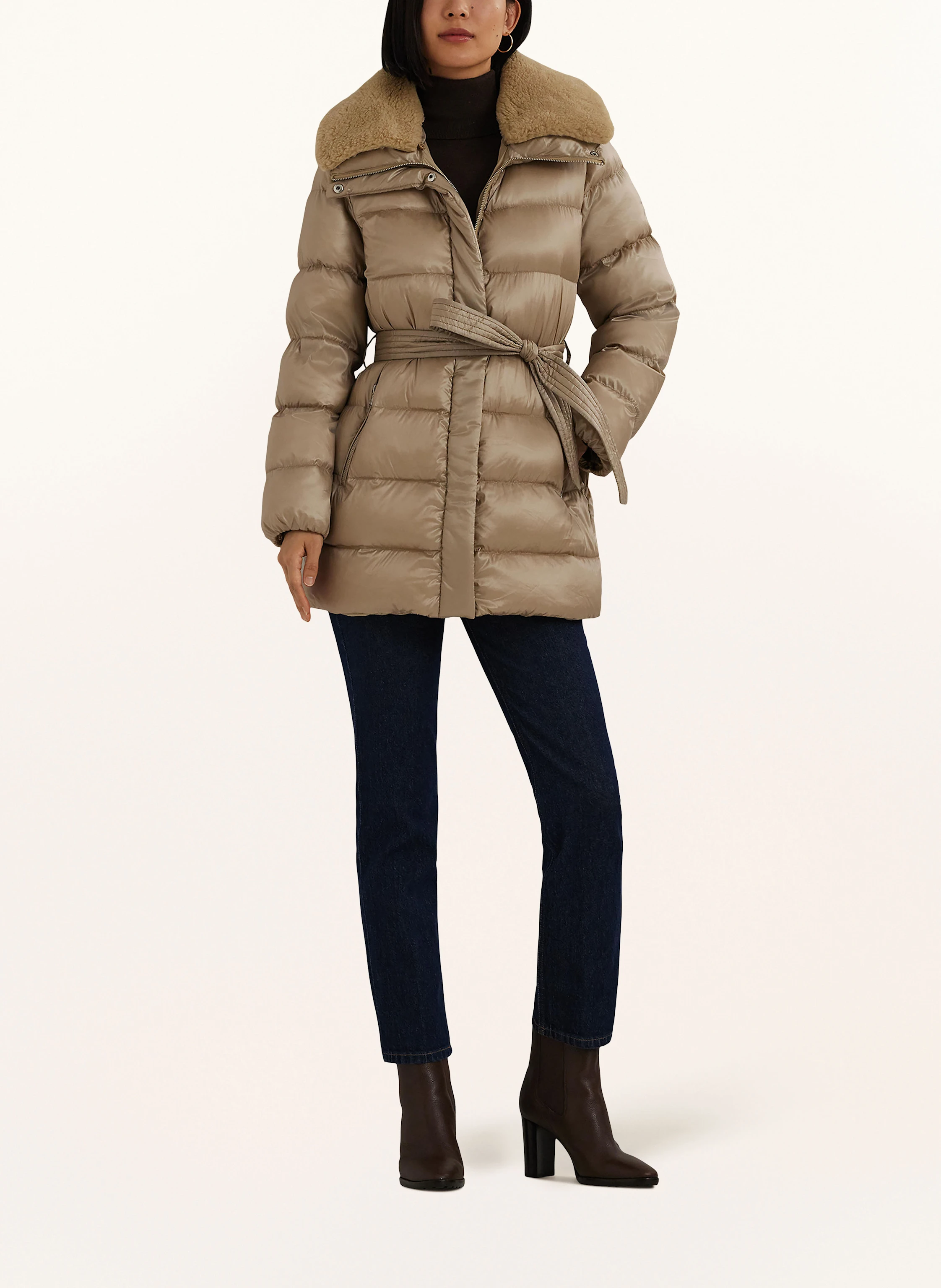 LAUREN RALPH LAUREN Daunenjacke mit abnehmbarem Kunstfell