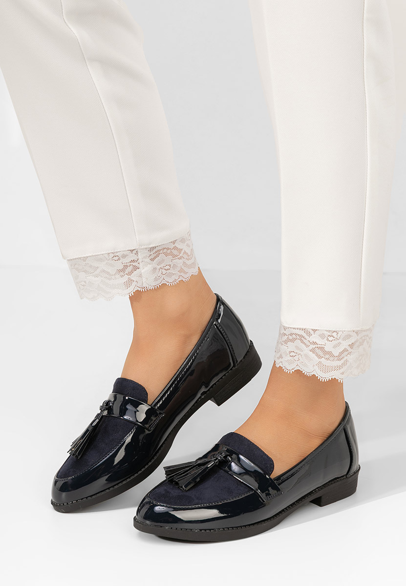 Mocassins élégants femme bleus Kayia