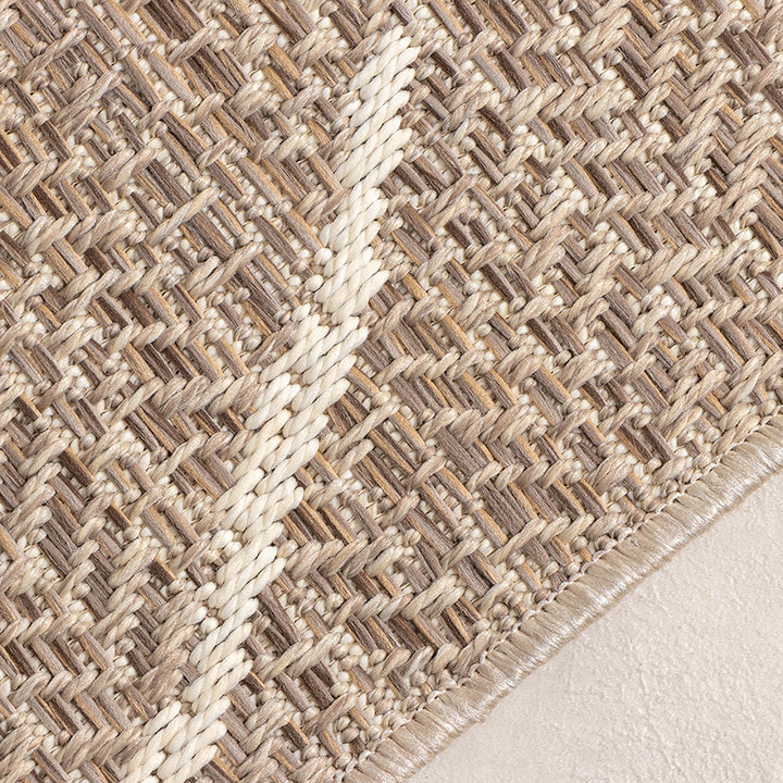 Jute buitenkleed - Fora Lines Naturel | De jute look!