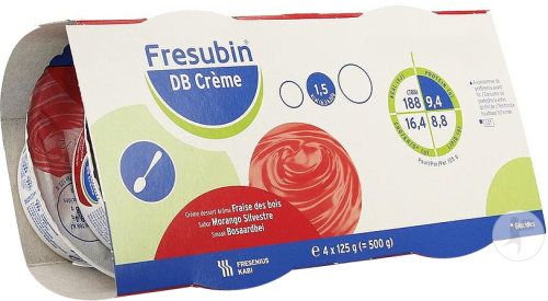 Fresubin DB Crème Fraise Des Bois Pots 4x125g
