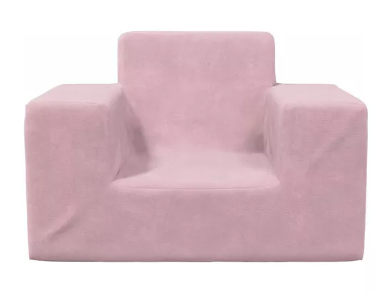 Canapé pour enfants Rose Peluche douce