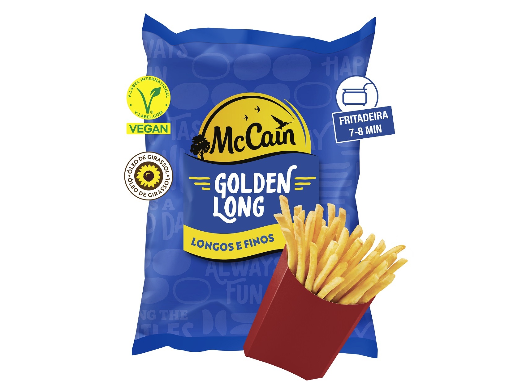 BATATAS MCCAIN PRÉ FRITAS GOLDEN LONG 1KG