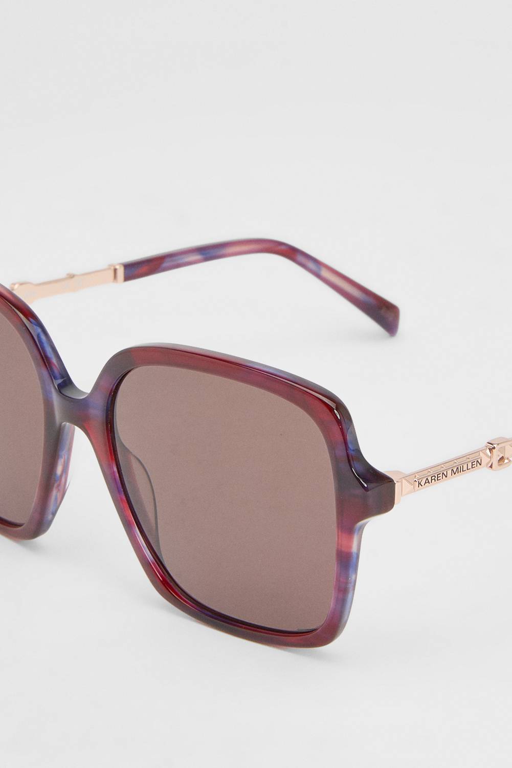 KarenMillen Lunettes De Soleil Arrondies Écaille De Tortue