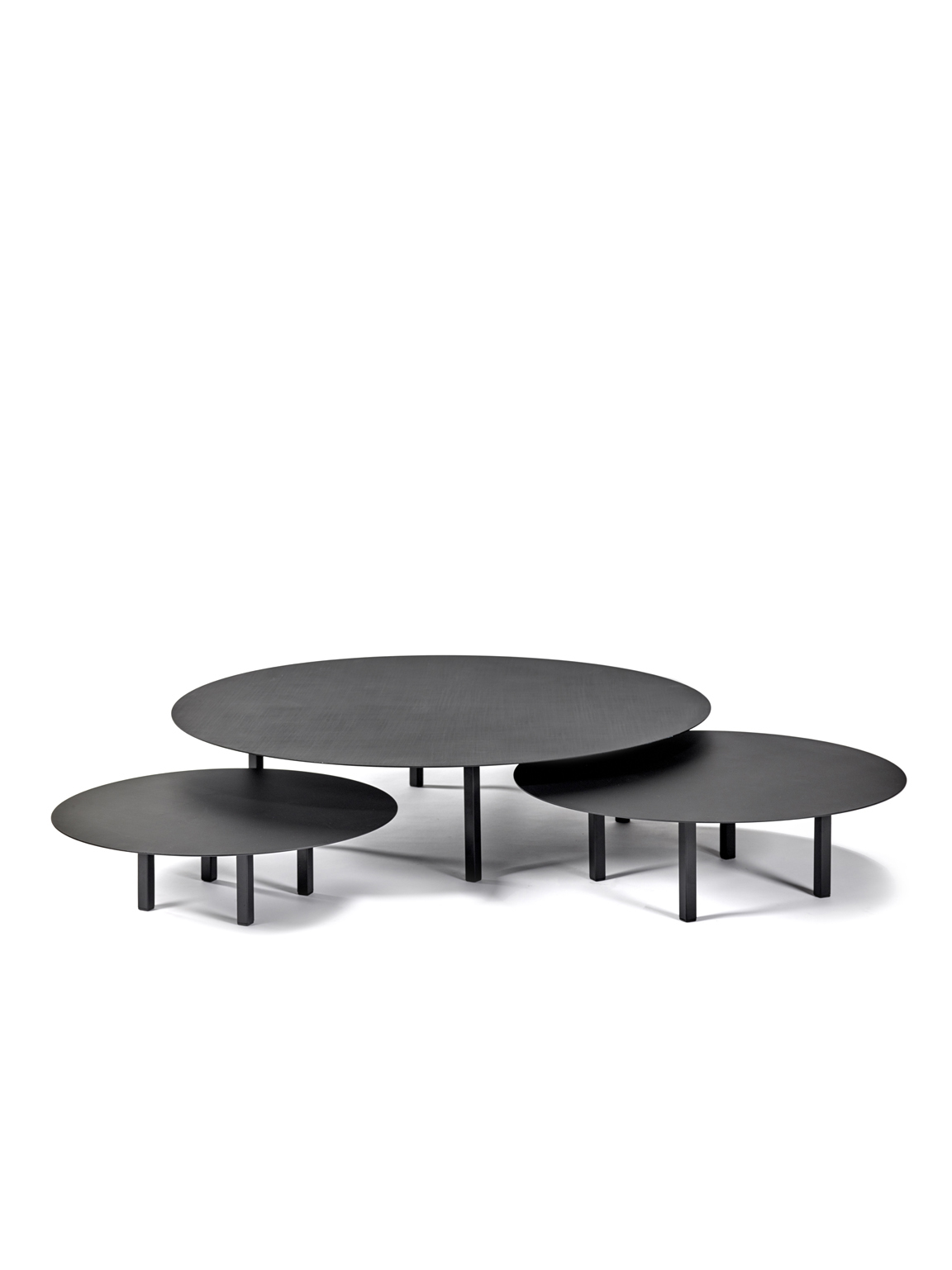 Salontafel Lowtable 03 Ø118 zwart