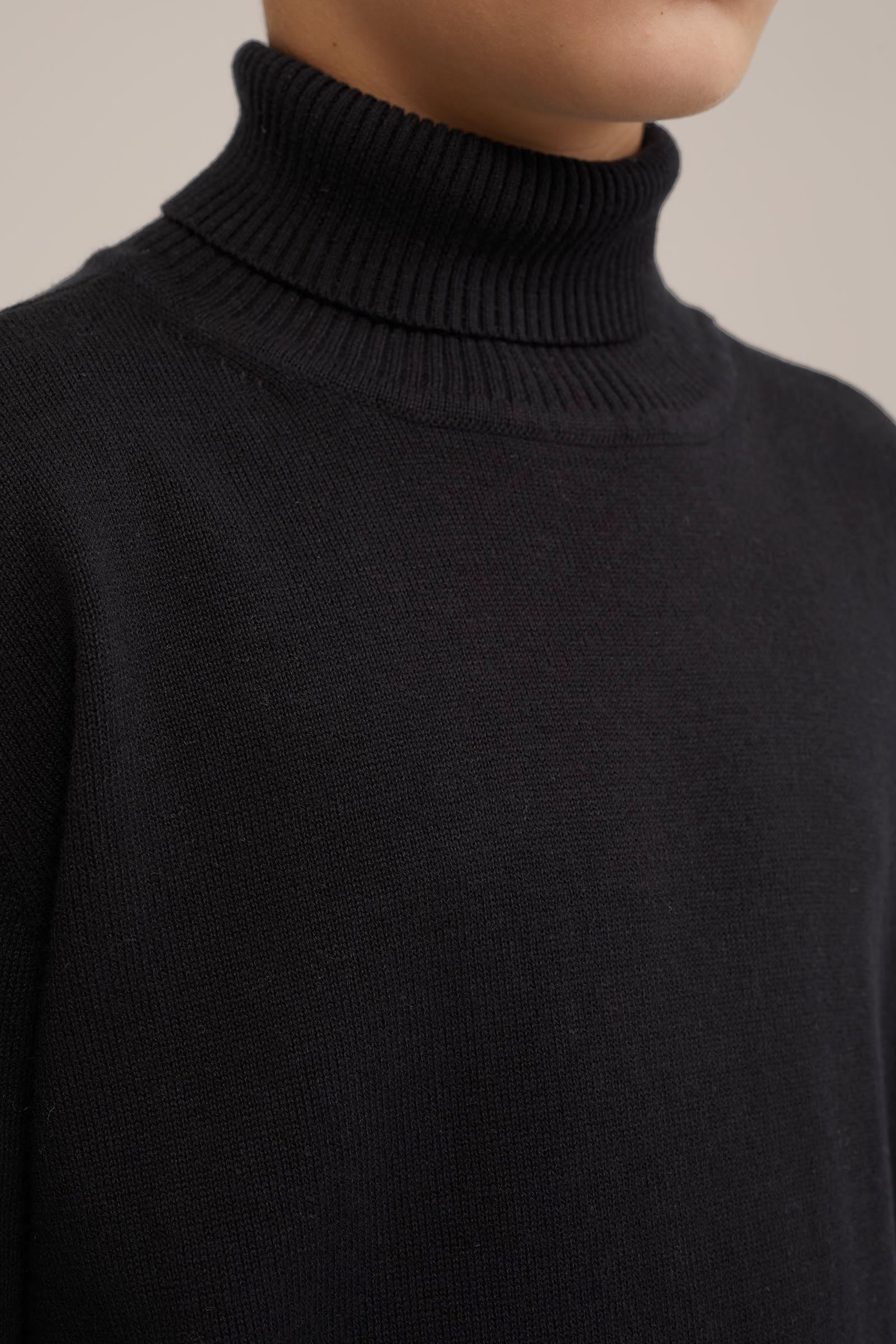 Jongens fijngebreide coltrui WE Fashion Zwart