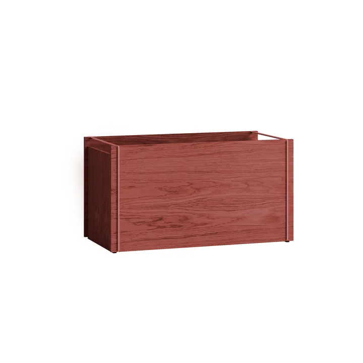 Moebe - Aufbewahrungskiste, Eiche / earthy red