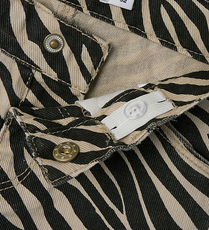 Name It Jeans - NmfBella - Mom Pants - Zement/Black Zebra