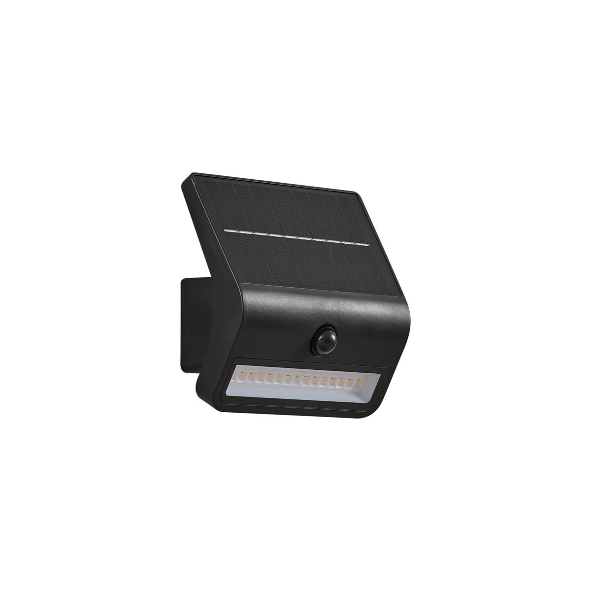 Buiten wandlamp zwart incl. LED IP54 met bewegingsensor solar - Floody