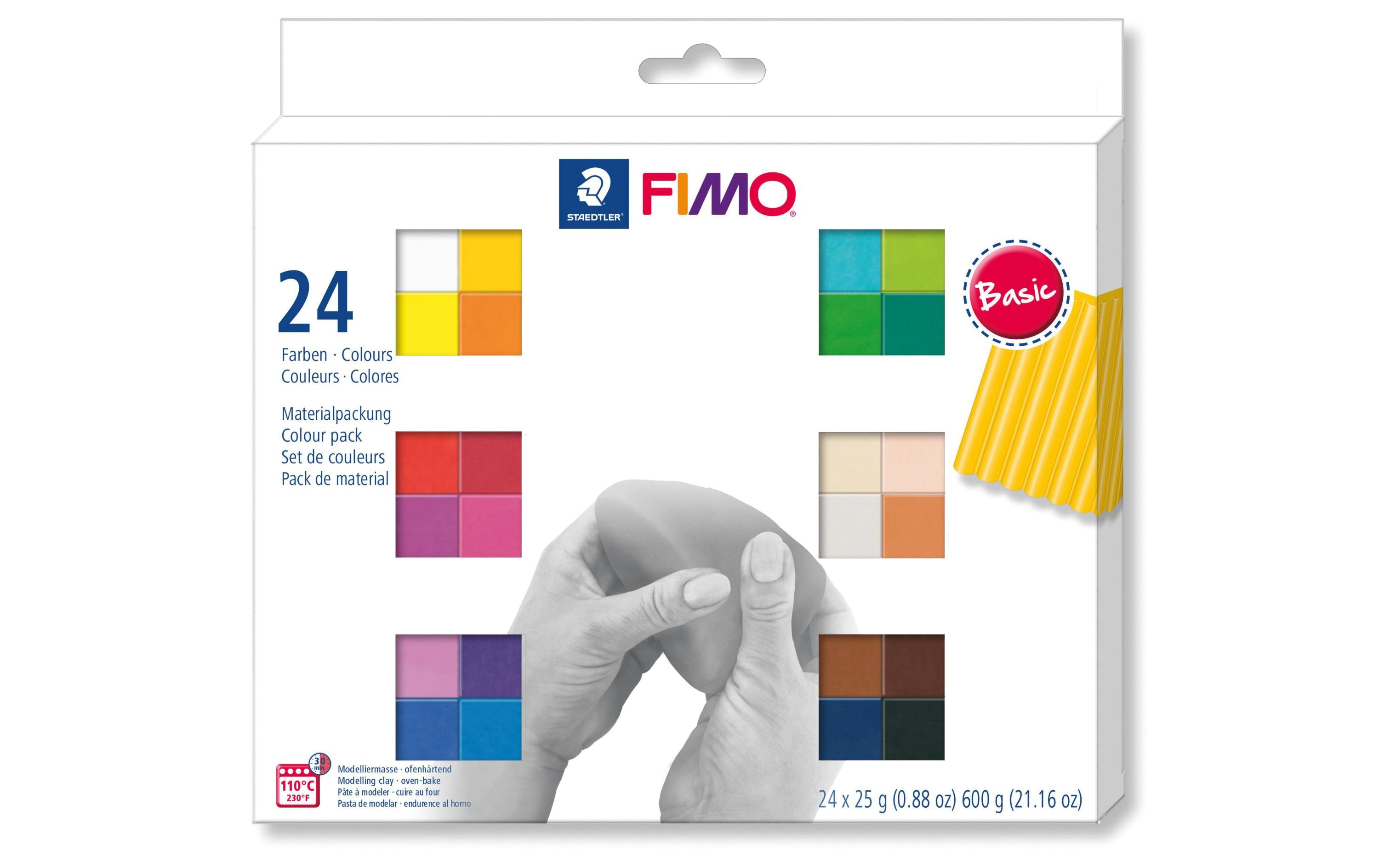 Modellier-Set Soft MehrfarbigModelliermassen-Set mit 24 FIMO soft Halbblöcken à 25 g