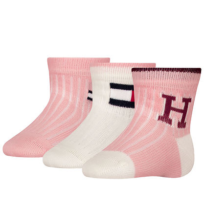 Tommy Hilfiger Gave?ske - Strømper - 3-pak - Soft Pink