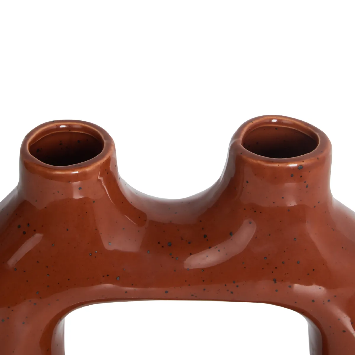 Beliani Vase Mullet Marron 28cm