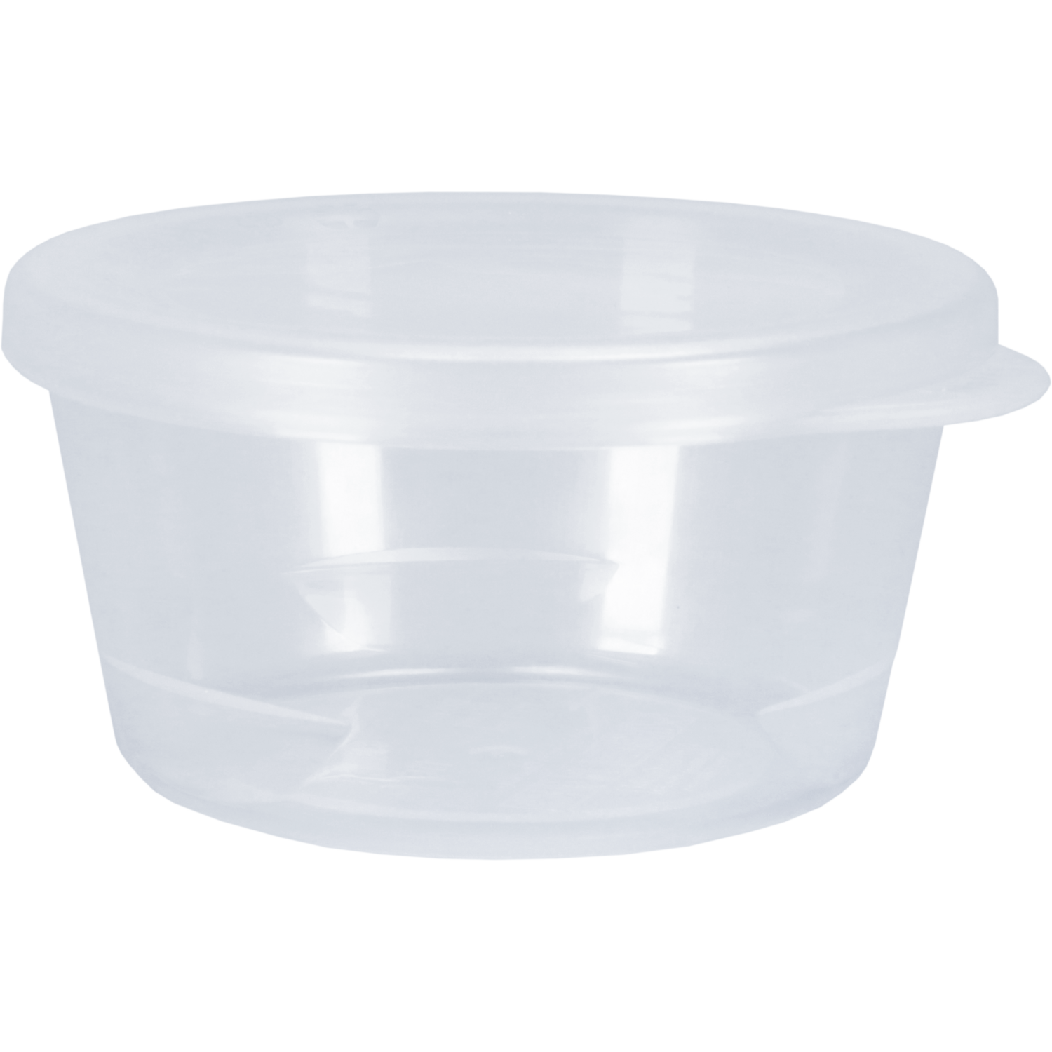 Cup, sauscup, met deksel, reusable, pP, Ø 75mm, 42mm, transparant