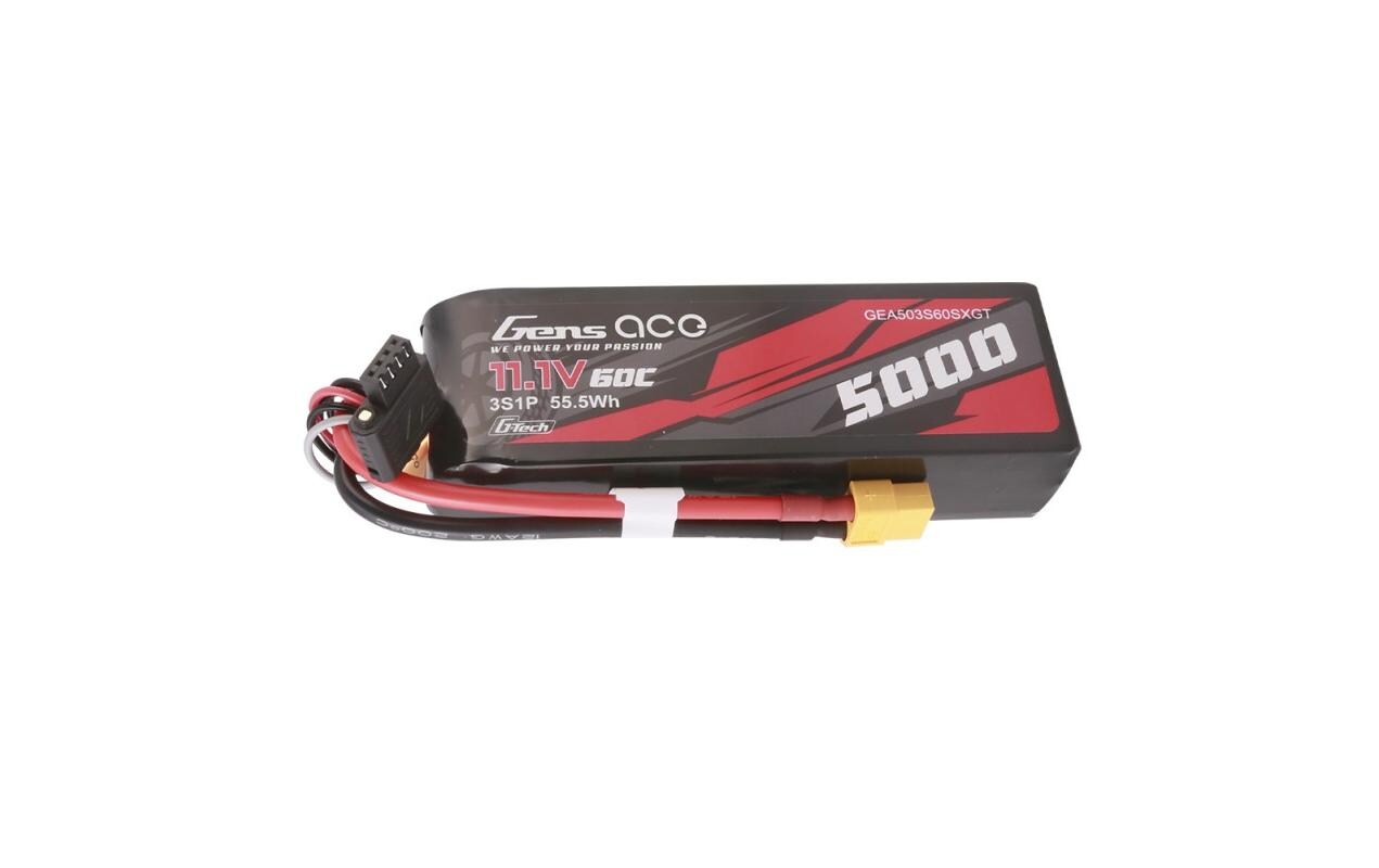 RC-Akku LiPo 5000 mAh 11.1 V 60C G-Tech3S LiPo Akku mit XT60 Stecker