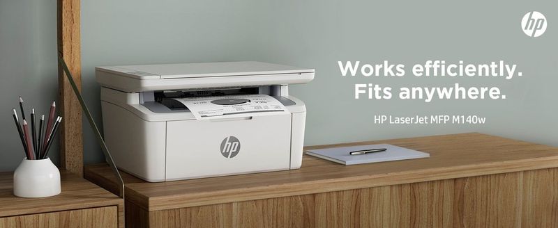 HP 7md72f Laser-Multifunctionele Printer - EU-Stekkers - Efficiënt en Compact