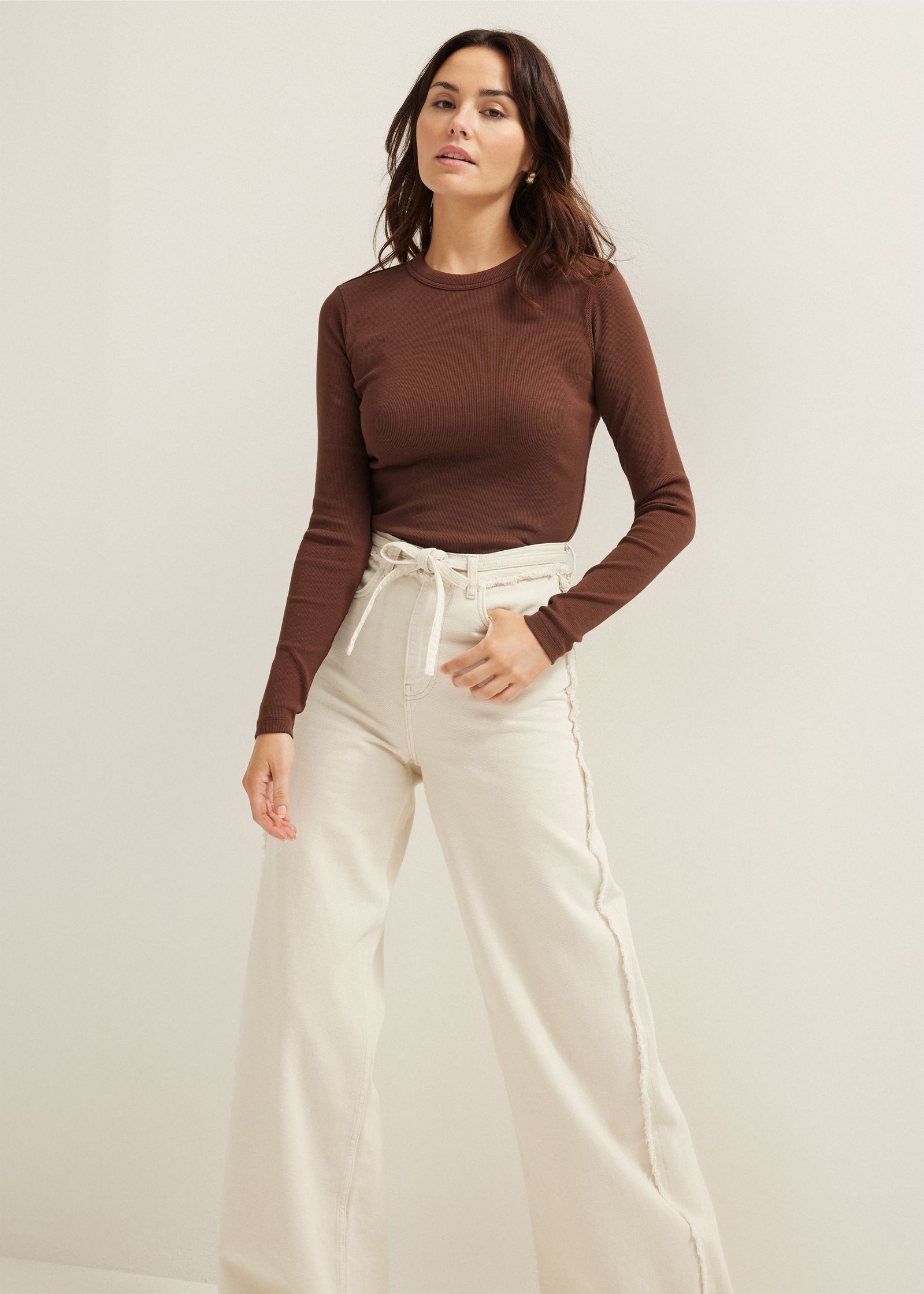 Longsleeve met rib