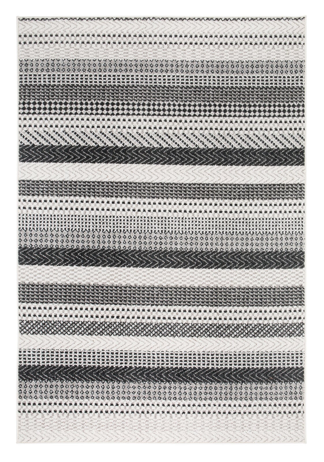 Kelim-Teppich Halmstadt 60 x 110 cm Hellgrau