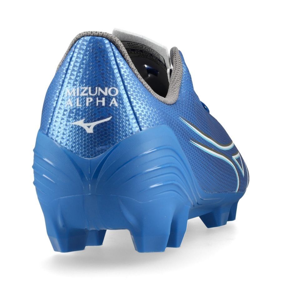 Mizuno Alpha Select FG/AG Mugen - Bleu/Blanc/Doré