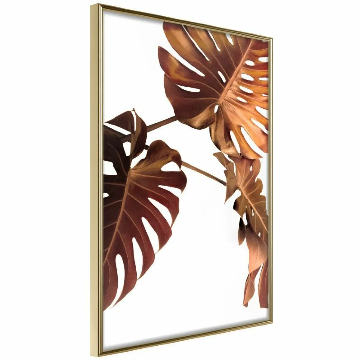 Paris Prix Affiche Copper Monstera - Or