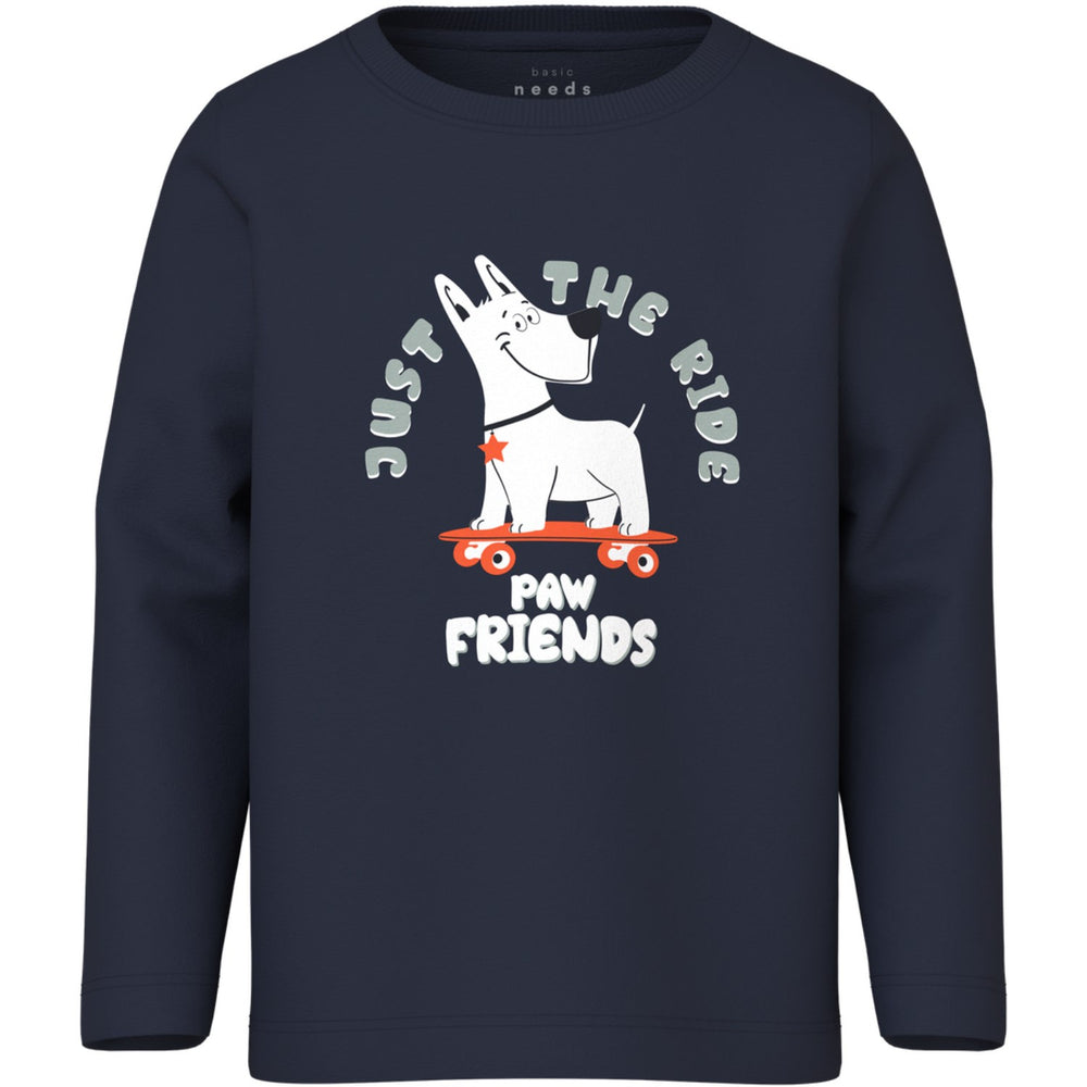 Køb Name It Navy Blazer Skate Dog Nmmvux Ls Top