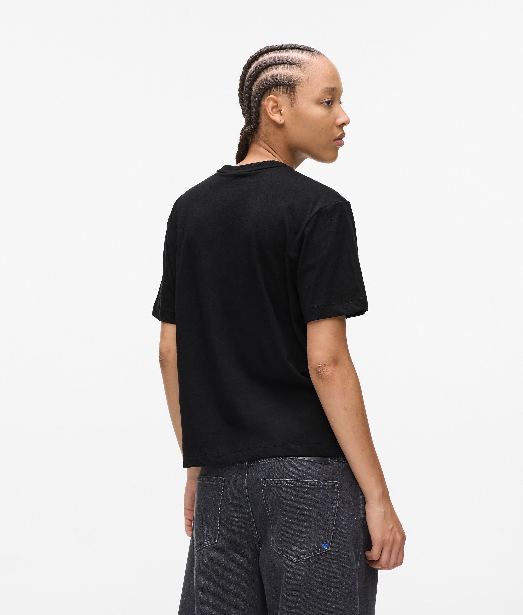 T-shirt met contourlogo