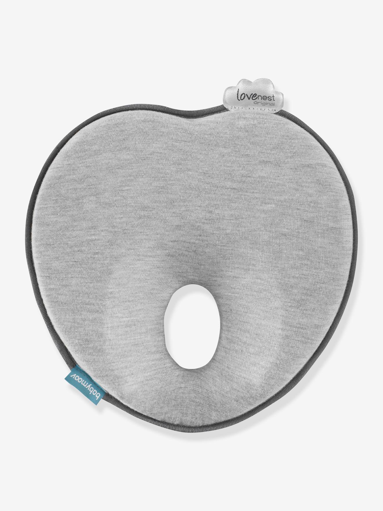 Almofada de apoio de cabeça BABYMOOV Lovenest Original, cinza médio liso