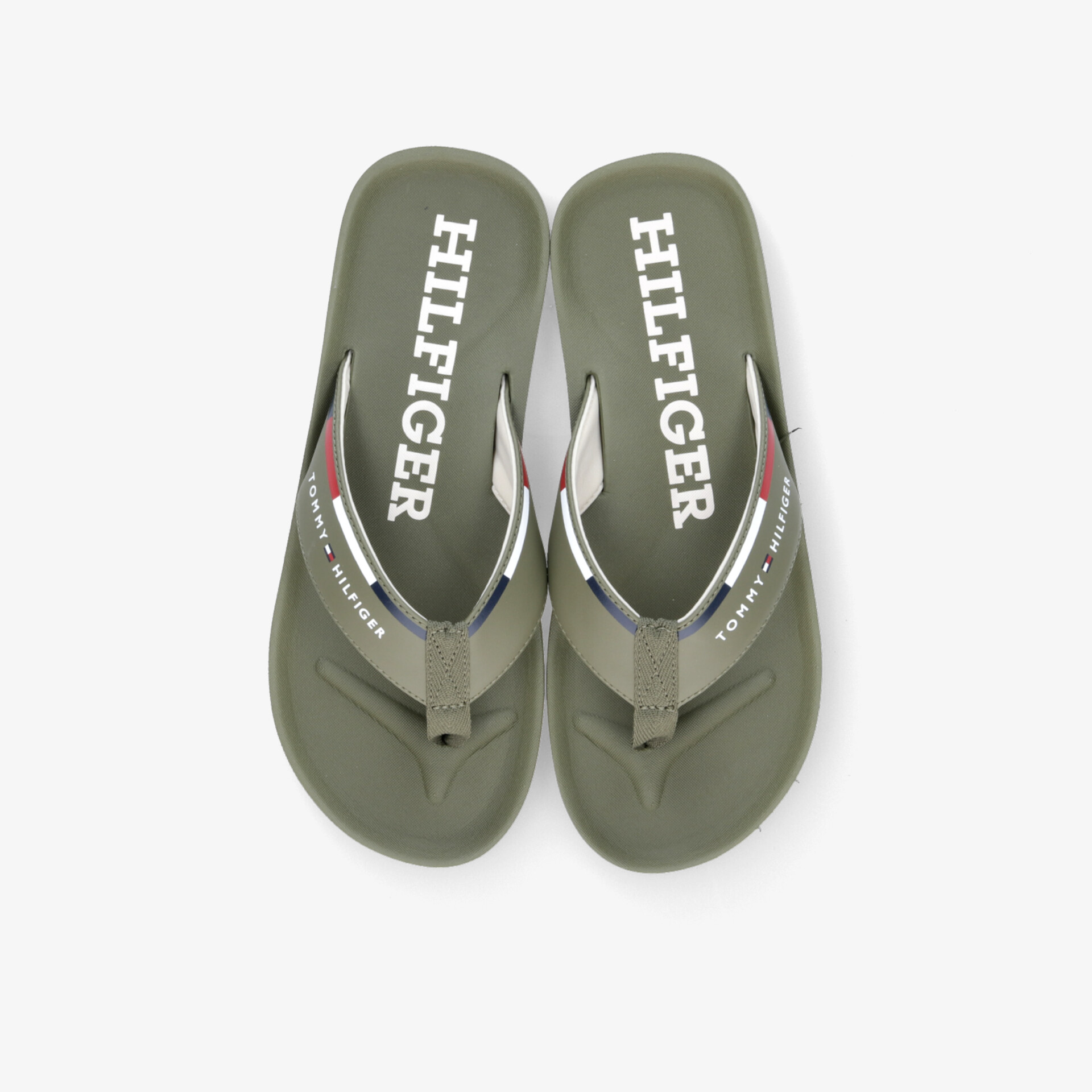 TOMMY HILFIGER Herren Zehentrenner grün