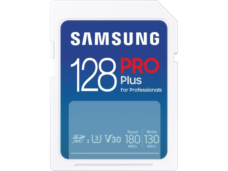 Samsung SDXC-Karte Pro Plus (2023) 128 GB Speicherkarte mit 128 GB Speicherkapazität
