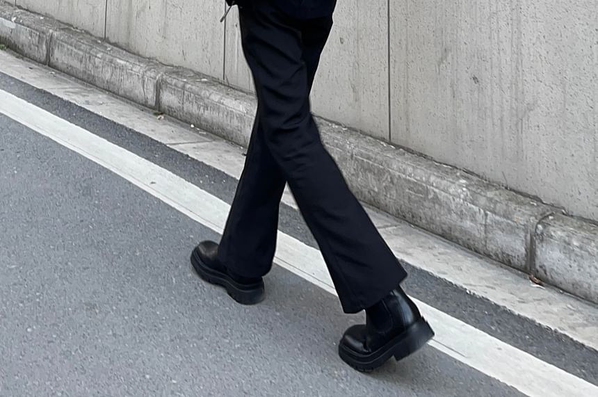 Kimeya - Mid Rise Plain Flared Pants