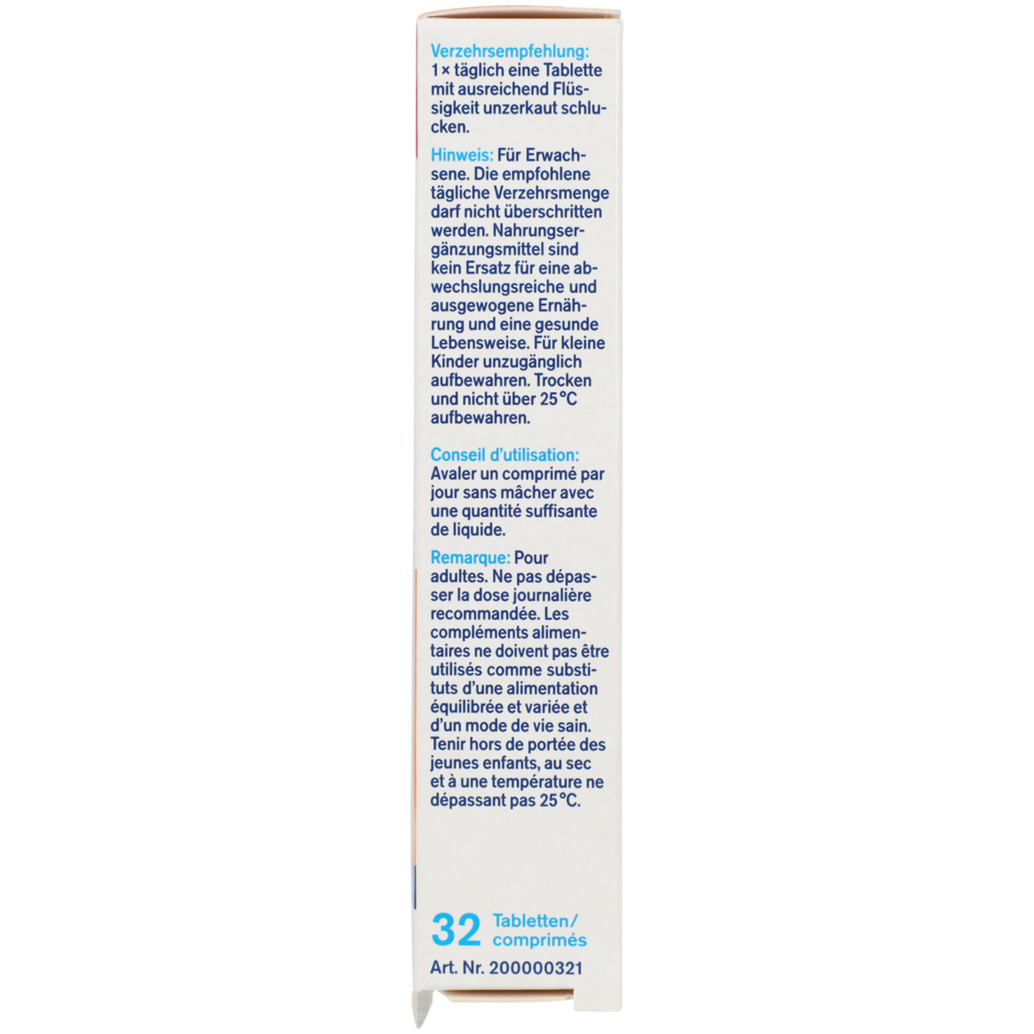 Tetesept Magnesium 335+ Immun Tabletten 32 Stück