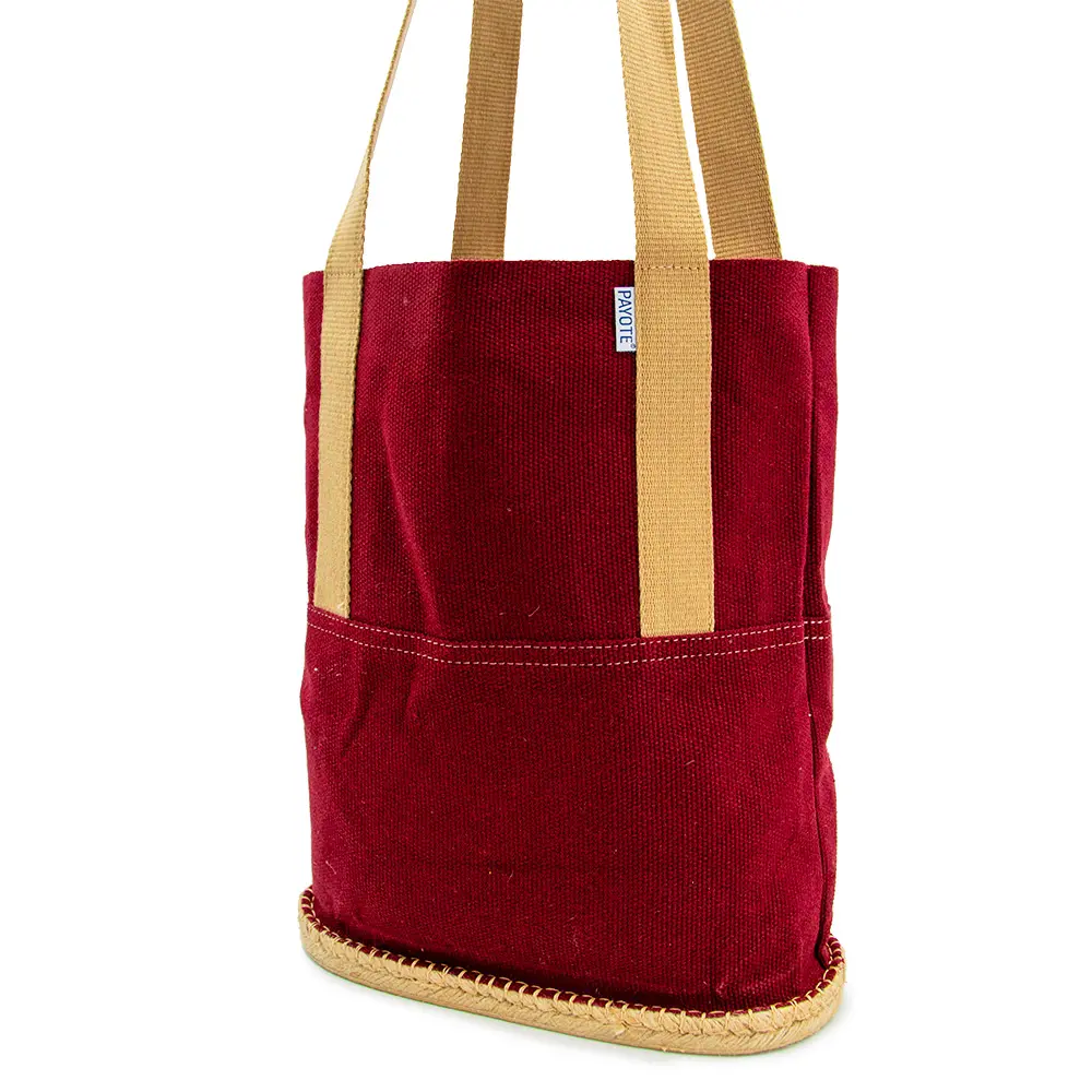 Sac espadrille bordeaux