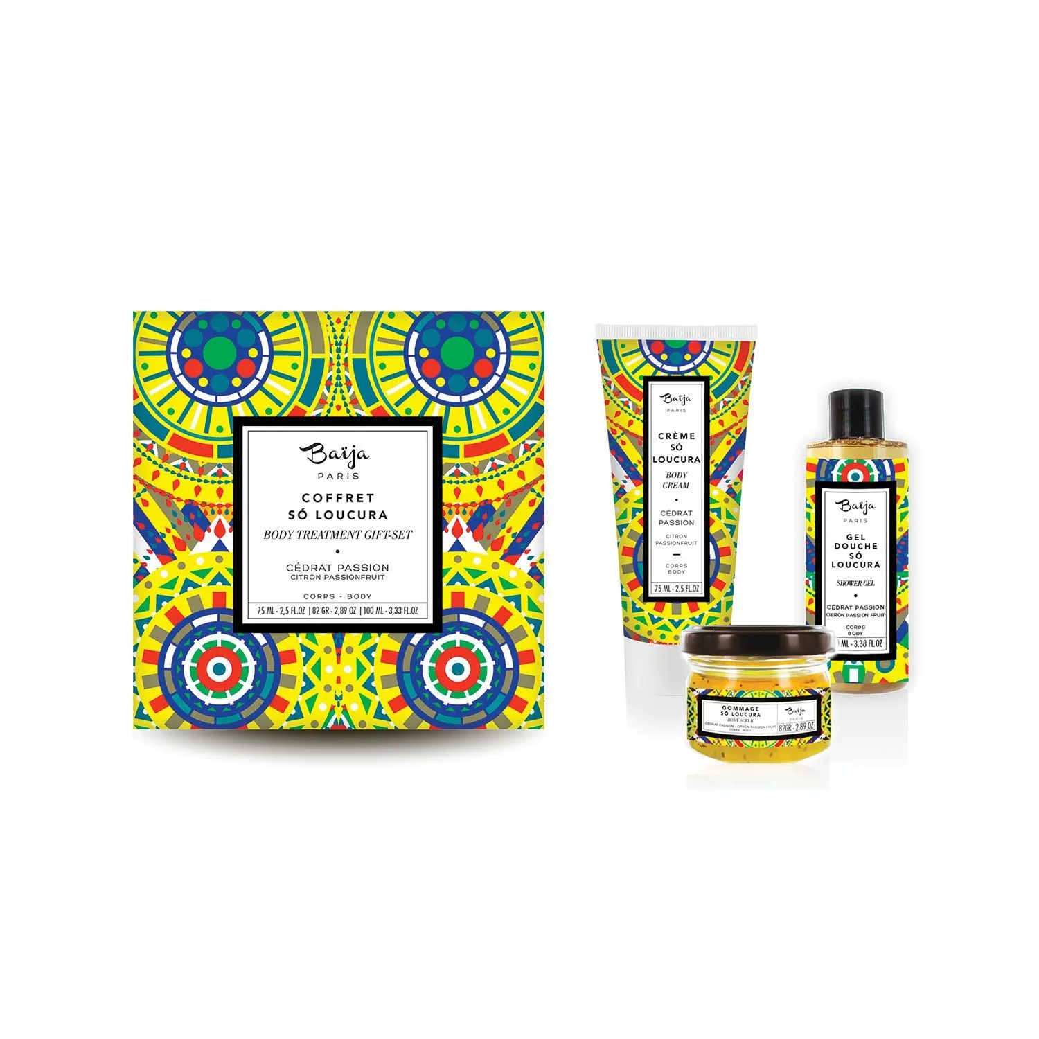 Baïja - Coffret Rituel Soins Corps Só Loucura Cédrat Passion- Coffrets
