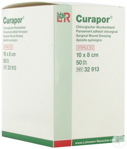 Curapor Pansement Chirurgical Stérile 10x8cm 50 Pièces (32913)