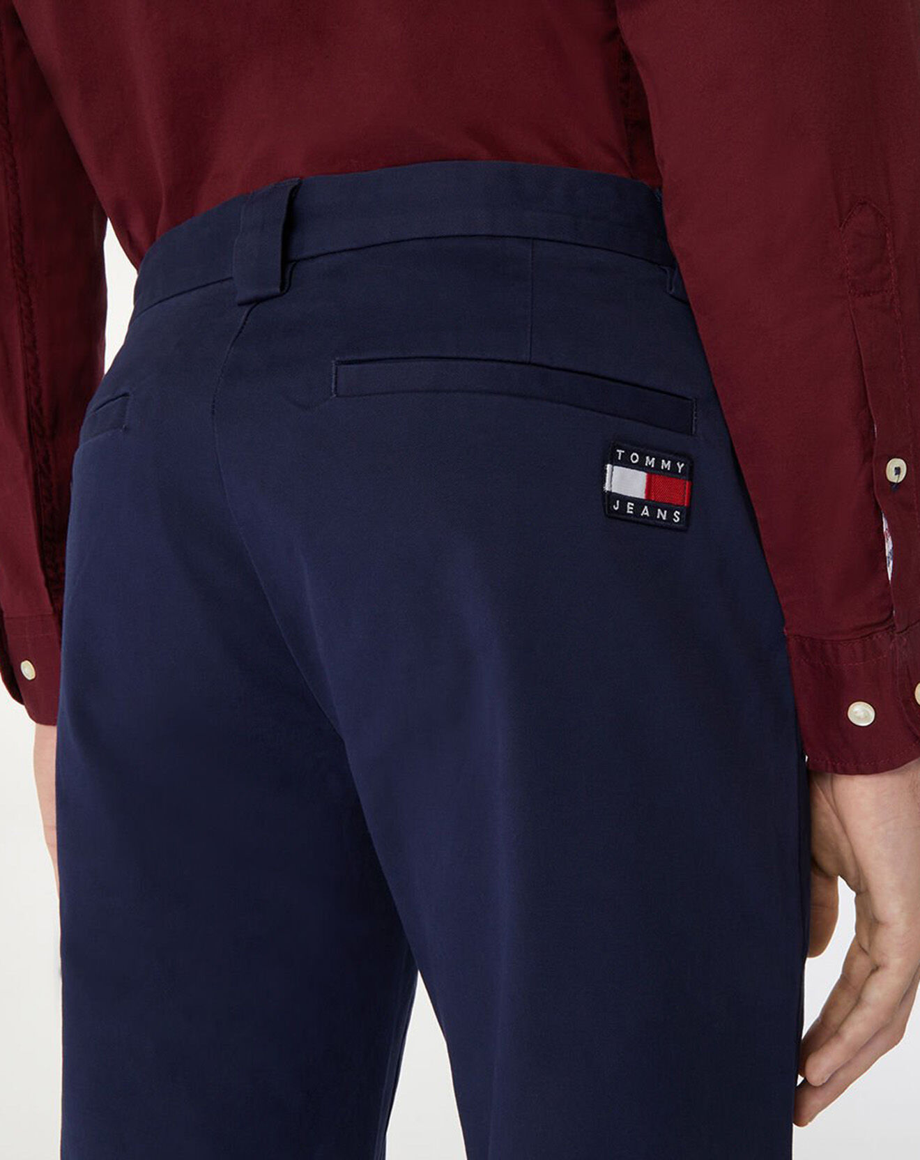 Tommy Jeans Pantalon chino Dad bleu marine