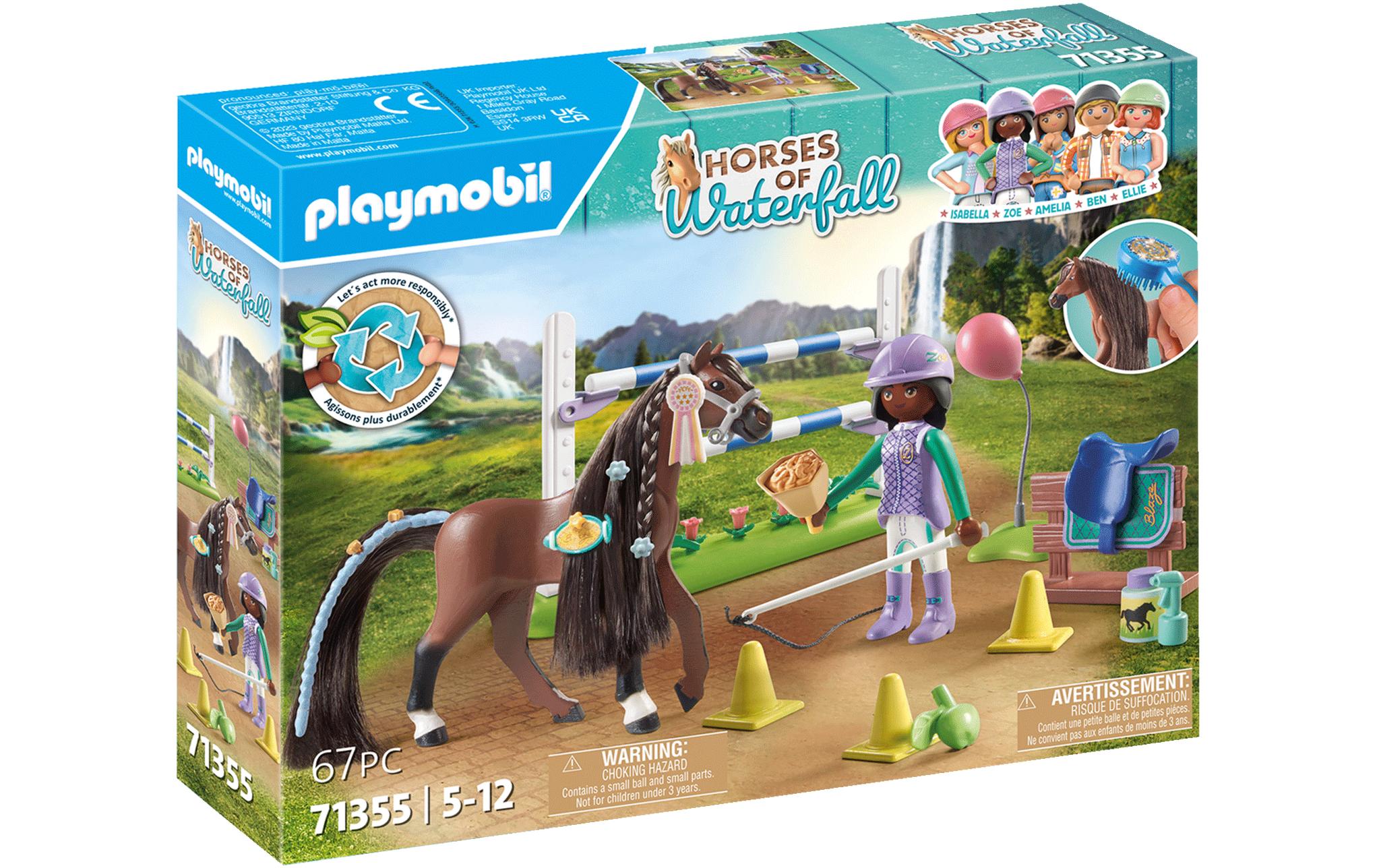 Horses of Waterfall Zoe & Blaze mit Turnierparcours 71355Liebevoll gestaltetes Pferde-Spielset