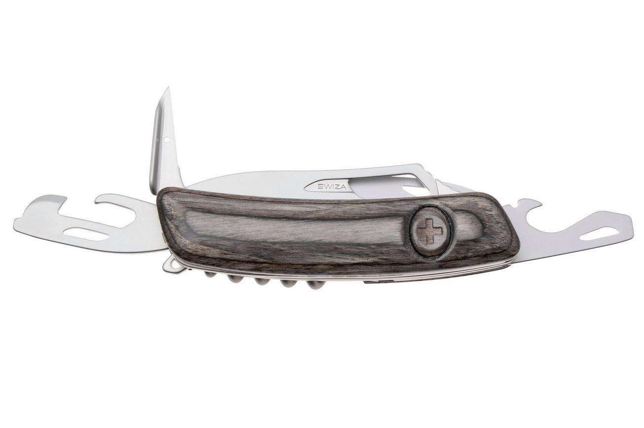 Swiza SH05 R AM, KSH.0056.6510, Laminate Black, Zwitsers zakmes, 7 tools