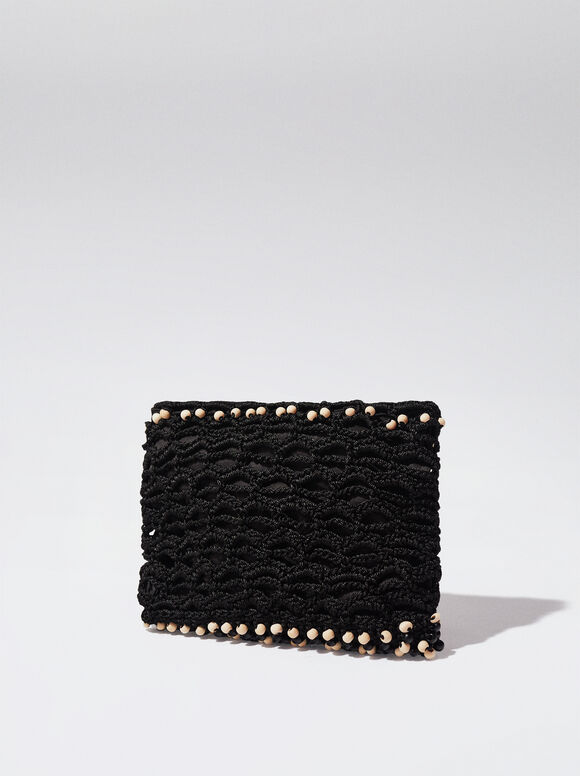 Bolsa de crochê - Preta
