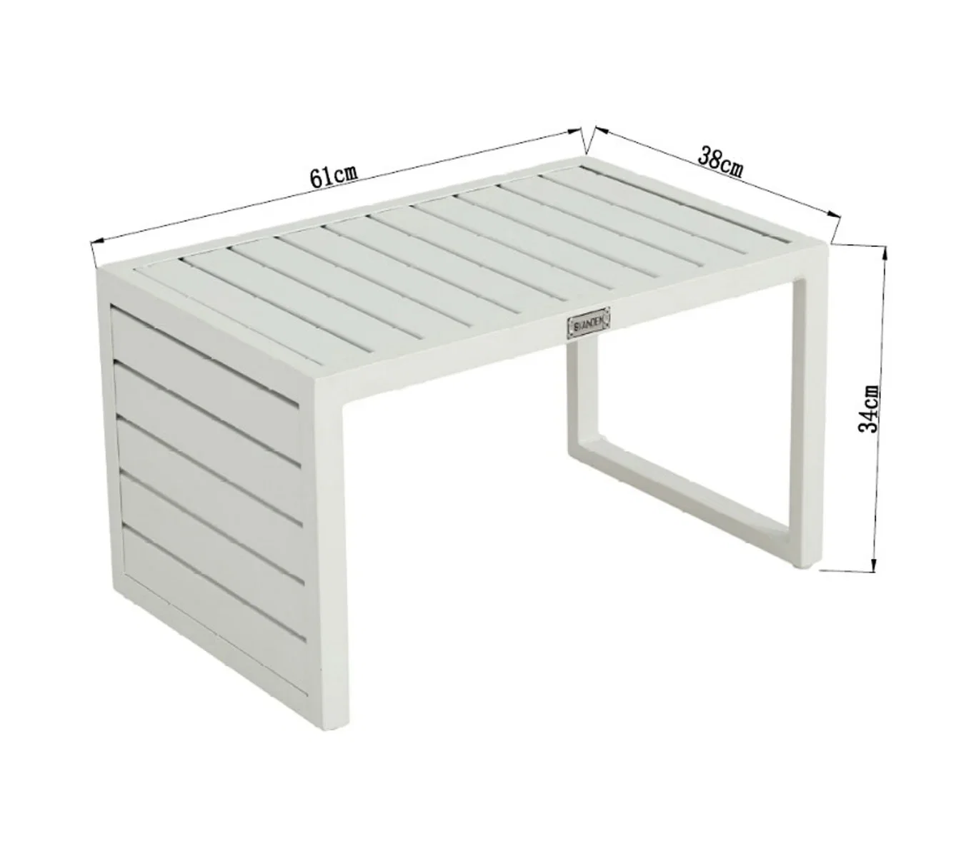 Skanden Sidebord Oslo Lengde 38 cm