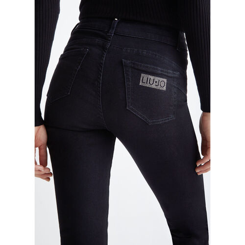 Liu Jo - Pantalón pitillo Bottom Up Negro