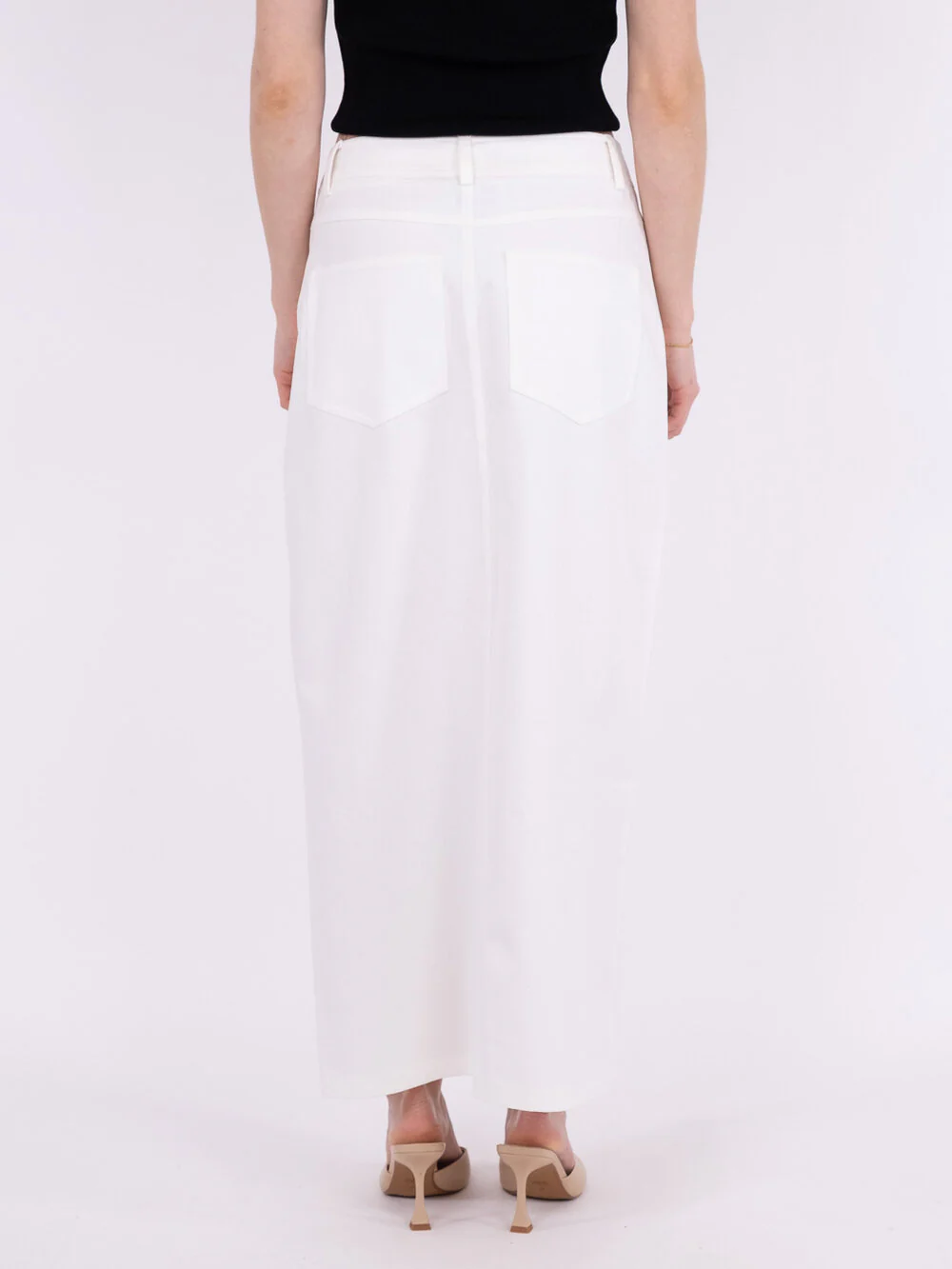 Neo Noir  Frankie Denim nederdel - Off White