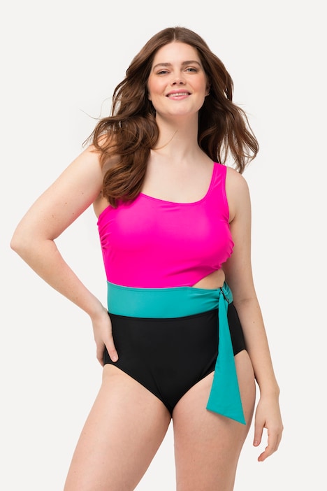 Badeanzug, Colorblocking, Softcups