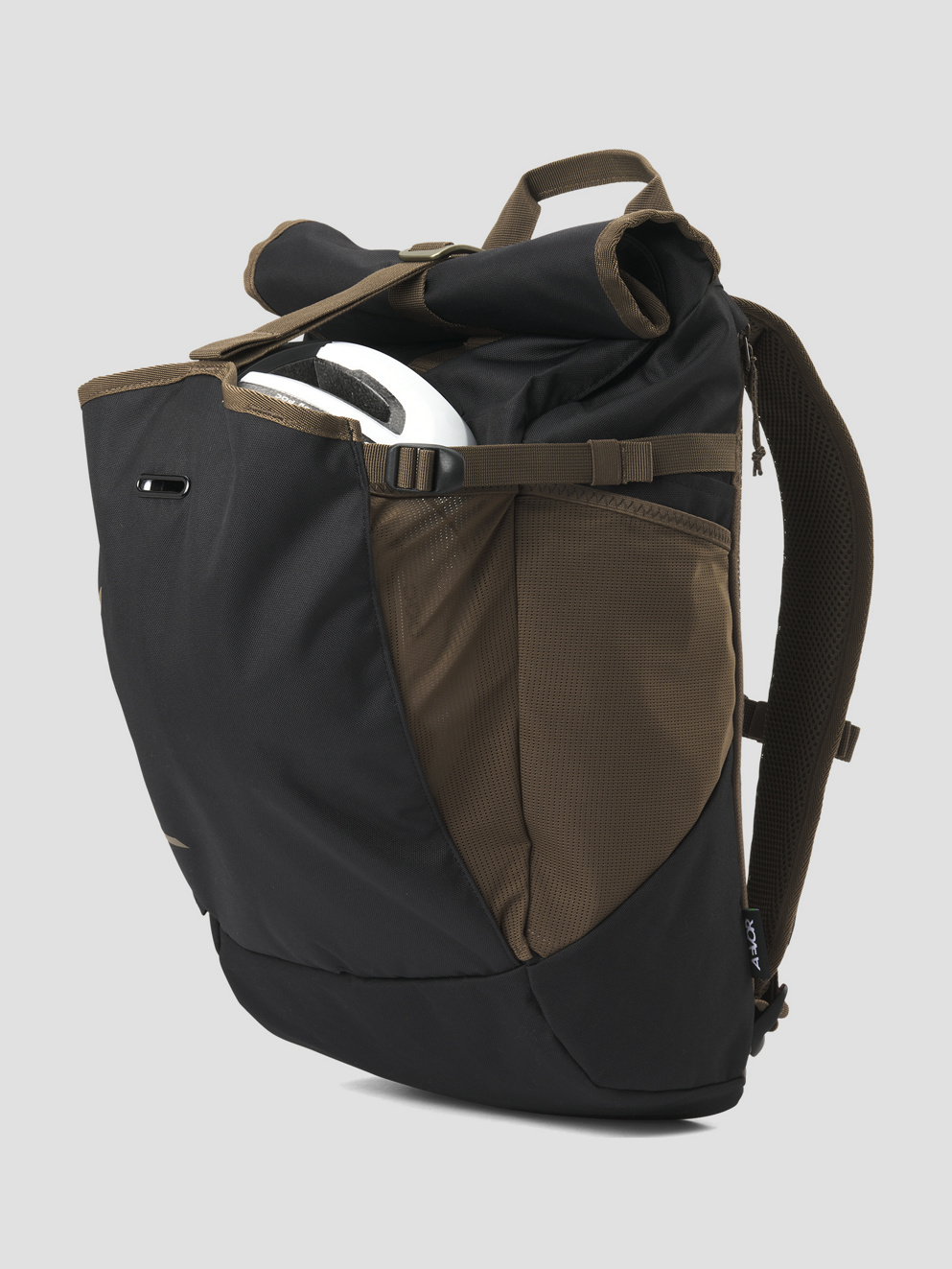 AEVOR Roll Pack Backpack black olive