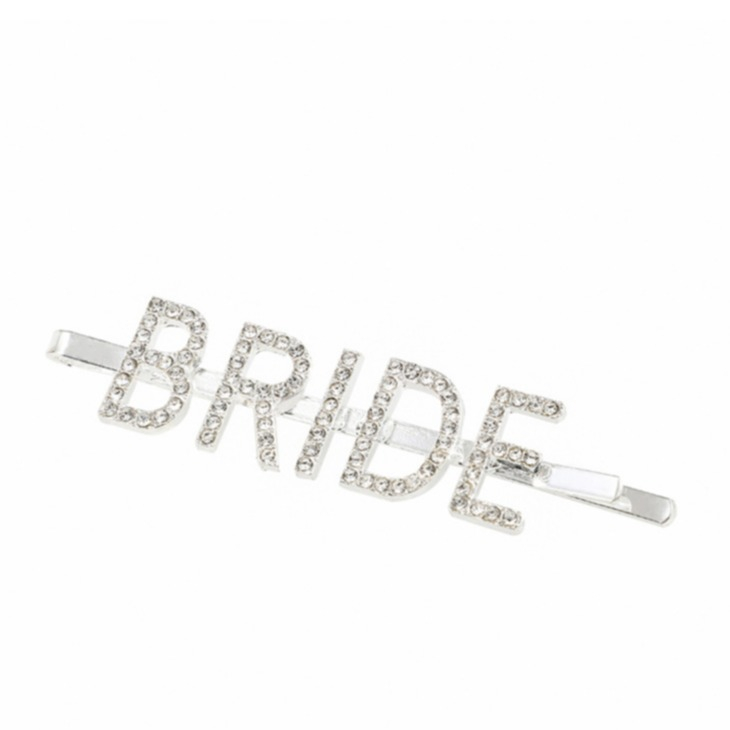 Haarspange Bride Metall Klammer Haarschmuck für Hochzeit / Junggesellinenabschied - Silber